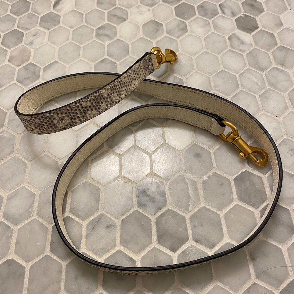 Authentic CHLOE White Leather & Stingray Bag Strap